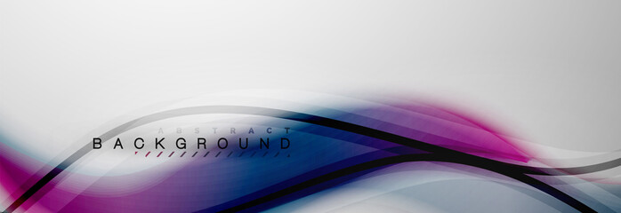 Smooth blur wave background