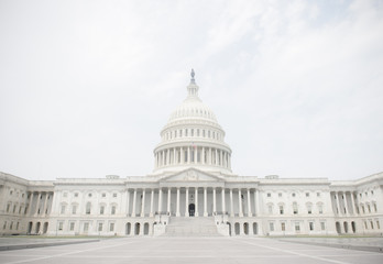 Obraz premium The entrance of the United States Capitol in Washington D. C.