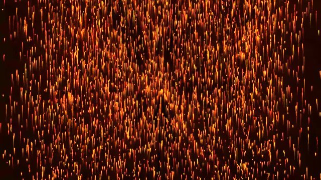 Abstract Fire Light Particles Going Up/
Animation of an abstract background with elegant gold and fire light particles flying up