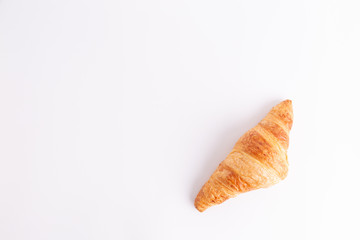 croissant on white background
