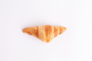 croissant on white background