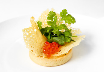 Western food, caviar bread