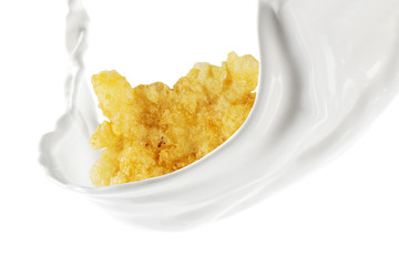 Milk Splash With Cornflakes
