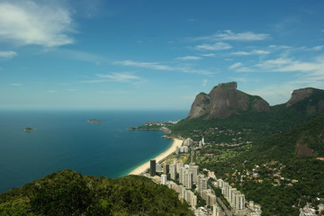 View of the Rio de Janeiro coast (São Conrado e Pedra da Gávea)
