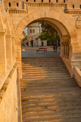 Budapest Hungary 2018: building of Matthias church at Fisherman's bastion