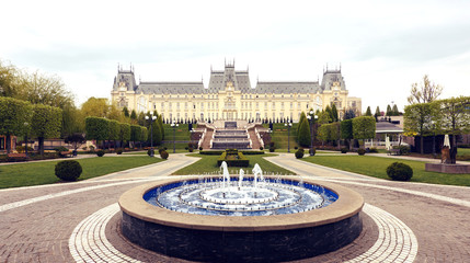 Naklejka premium The Palace of Culture in Iasi, Romania