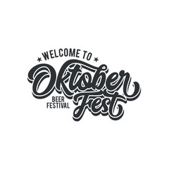 Oktober Festival banner , Oktoberfest typography lettering 