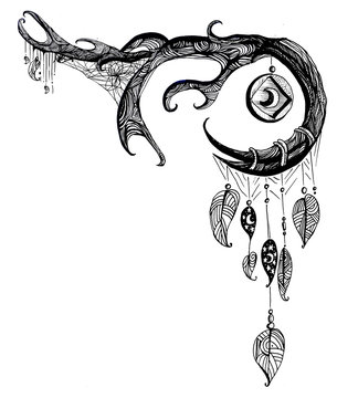 Dreamcatcher art graphic