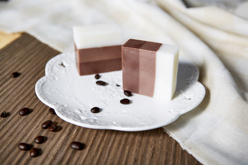 Chocolate-flavored bath soap