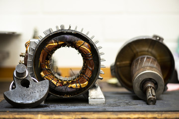 Durchgebrannter Elektromotor