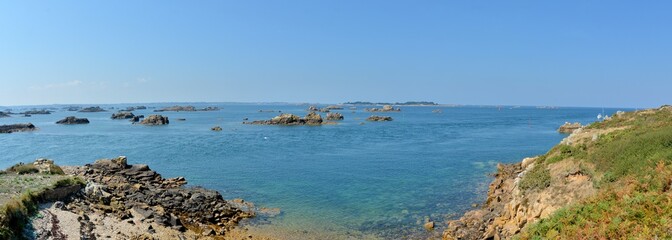 Fototapeta premium Paysage de l'île Bréhat en Bretagne. France