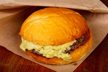 Homemade tasty burger
