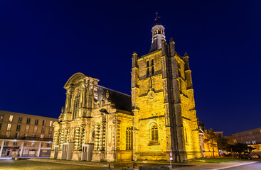 Fototapeta na wymiar Cathedral Notre Dame of Le Havre in France