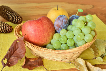 秋の信州特産フルーツ盛り合わせ