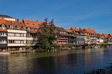 Fototapeta na wymiar Klein Venedig, Bamberg, Oberfranken, Bayern, Deutschland 