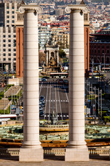 Naklejka premium Barcelona Torres National Art Museum of Catalonia, Montjuic