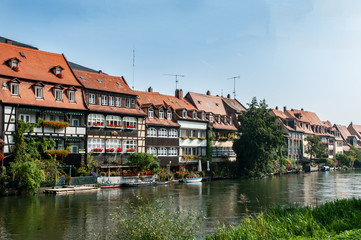 Fototapeta na wymiar Bamberg Altstadt Regnitz