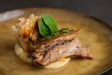 Lamb roast with potato