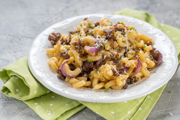 elbow pasta with mince beef