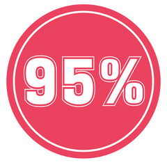 95 % Percent Discount, Sale Up, Special Offer, Trade off