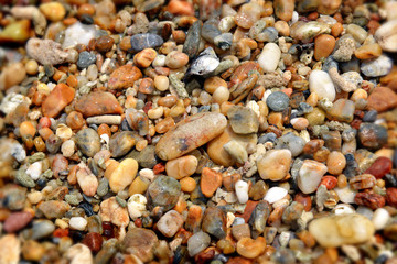 natural ocean gravel and sand rock