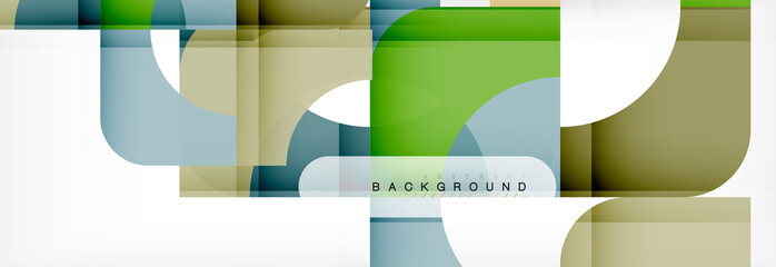 Color square shapes, geometric modern abstract background