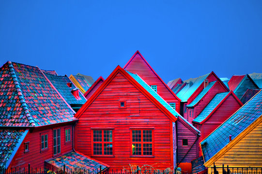 Bunte Holzh&auml;user, Stadtplatz