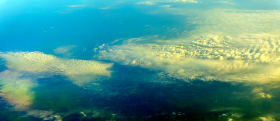 Fototapeta na wymiar view from the airplane