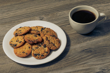 cookies and cup of coffee