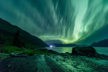 Fototapeta premium Bonfire on the beach
