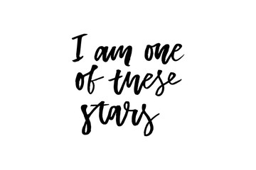 slogan Stars phrase graphic vector Print Fashion lettering calligraphy