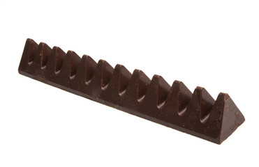 black chocolate isolated