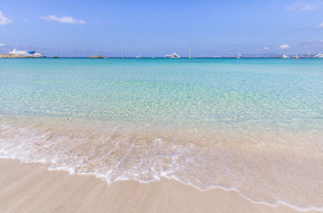 Beach Ses Illetas, Formentera,   Spain
