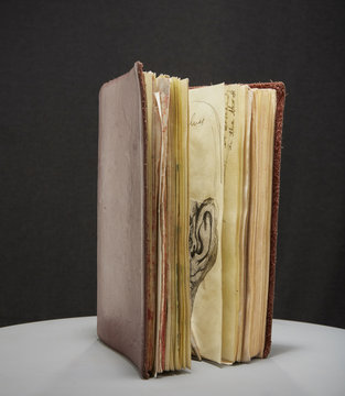 Leather bound sketchbook