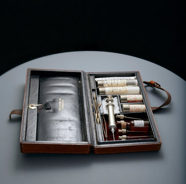 Vintage medical apothecary kit