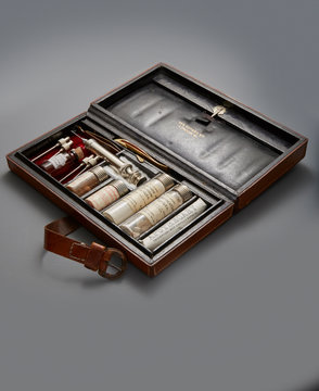 Vintage medical apothecary kit