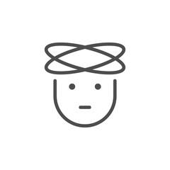 Headache line icon