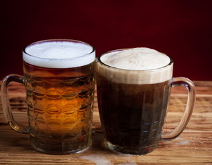 Drink. Two glasses beer