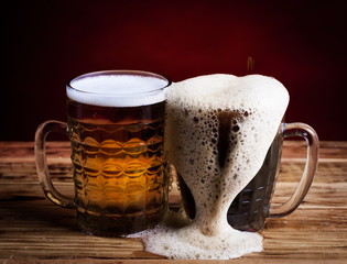 Drink. Two glasses beer