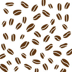 coffe beans background- vector illustration