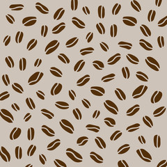 coffe beans background- vector illustration