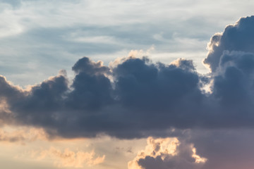 Fototapeta na wymiar Clouds in the evening
