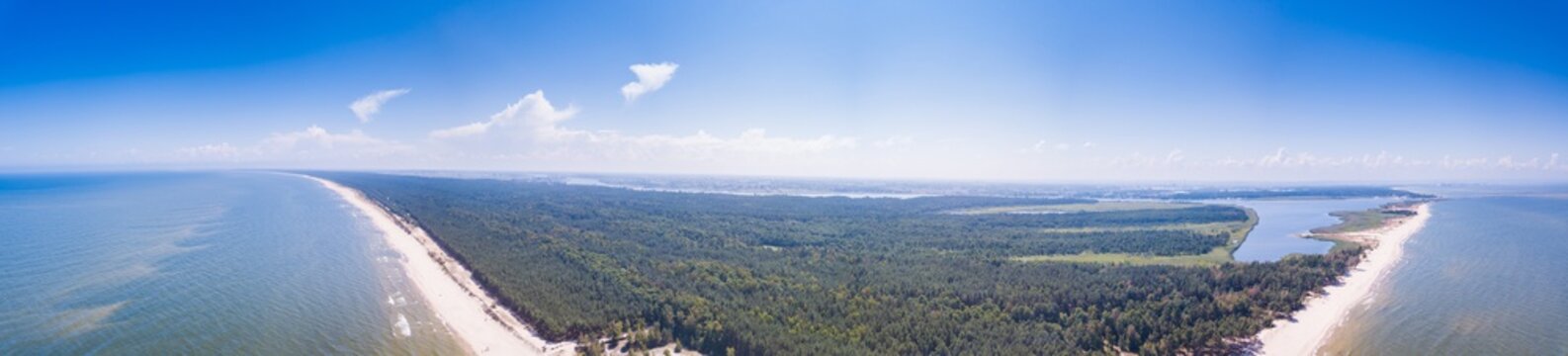 Baltic beach from above.