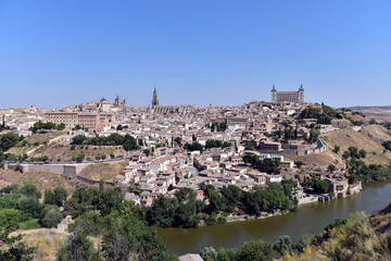 Fototapeta na wymiar Toledo is a walled city located just 70 kilometers south of the Spanish capital of Madrid