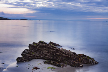 FIN DEL DÍA EN EL MAR