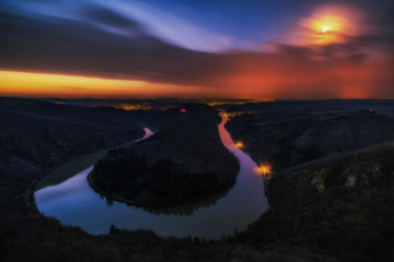 Saarschleife vor Sonnenaufgang