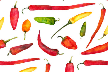 watercolor peppers - 222213315