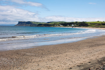Fototapeta na wymiar summer ballycastle beach, Northern Ireland