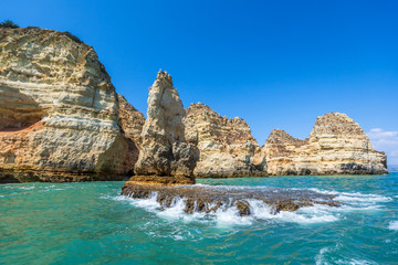 Traumhafte Felsformationen bei Lagos an der Algarve