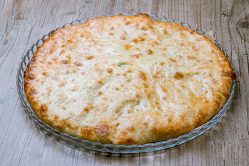 Ossetian pie with spinach